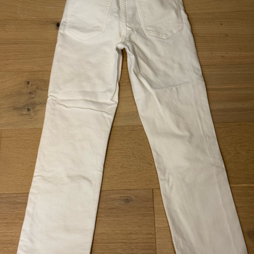 Aritzia Denim Forum Arlo Women's Straight Leg Denim Jeans - White